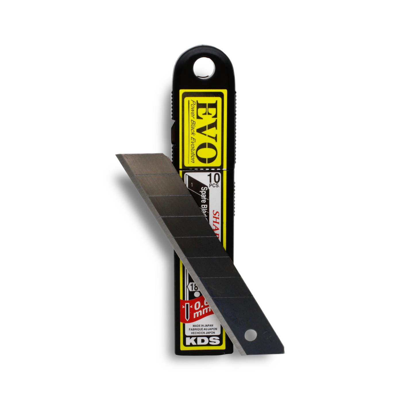 KDS EVO Sharp Edge Blades - 18mm - Black (x10)