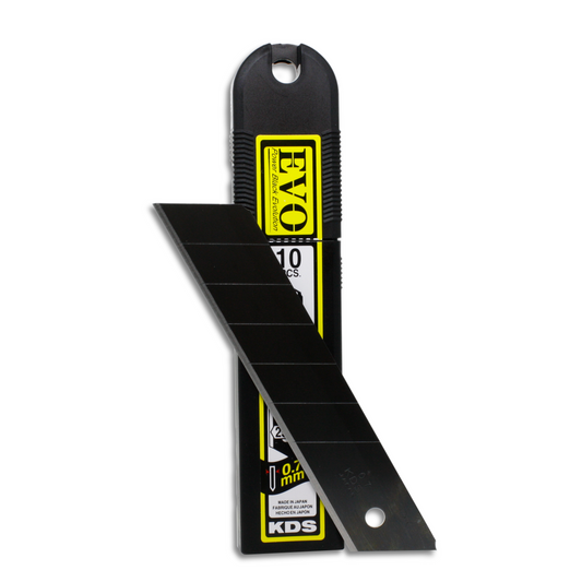 KDS EVO Sharp Edge Blades - 25mm - Black (x10)