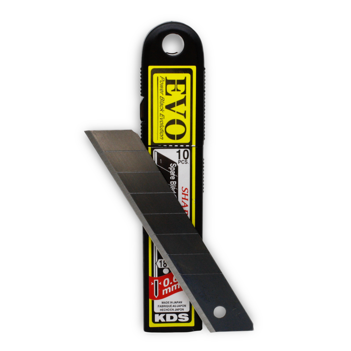 KDS EVO Sharp Edge Blades - 18mm - Black (x10)
