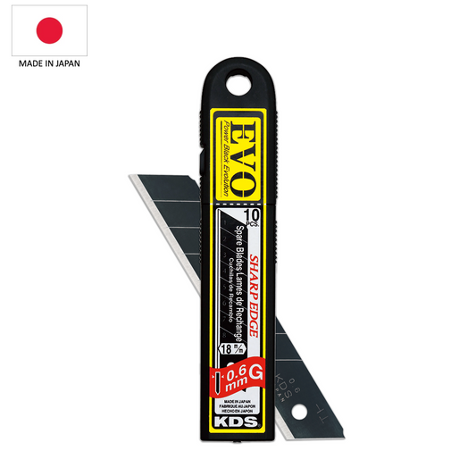 KDS EVO Sharp Edge Blades - 18mm - Black (x10)