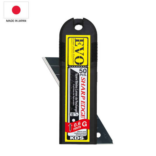 KDS EVO Sharp Edge Blades - 18mm - Black (x50)