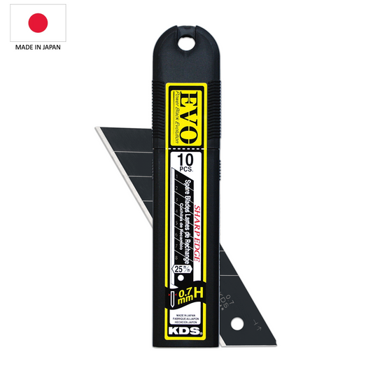 KDS EVO Sharp Edge Blades - 25mm - Black (x10)