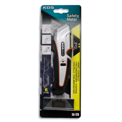 KDS Metal Auto Retract Safety Knife - Value Pack