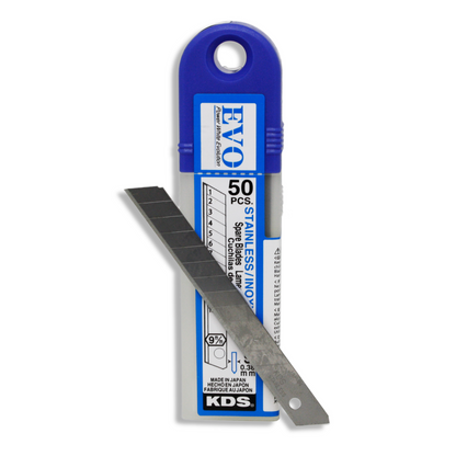 9mm KDS Snap-off Blades - EVO Stainless Steel (x50)