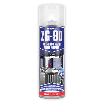 ZG90 Anti-Rust Paint with Primer - Black