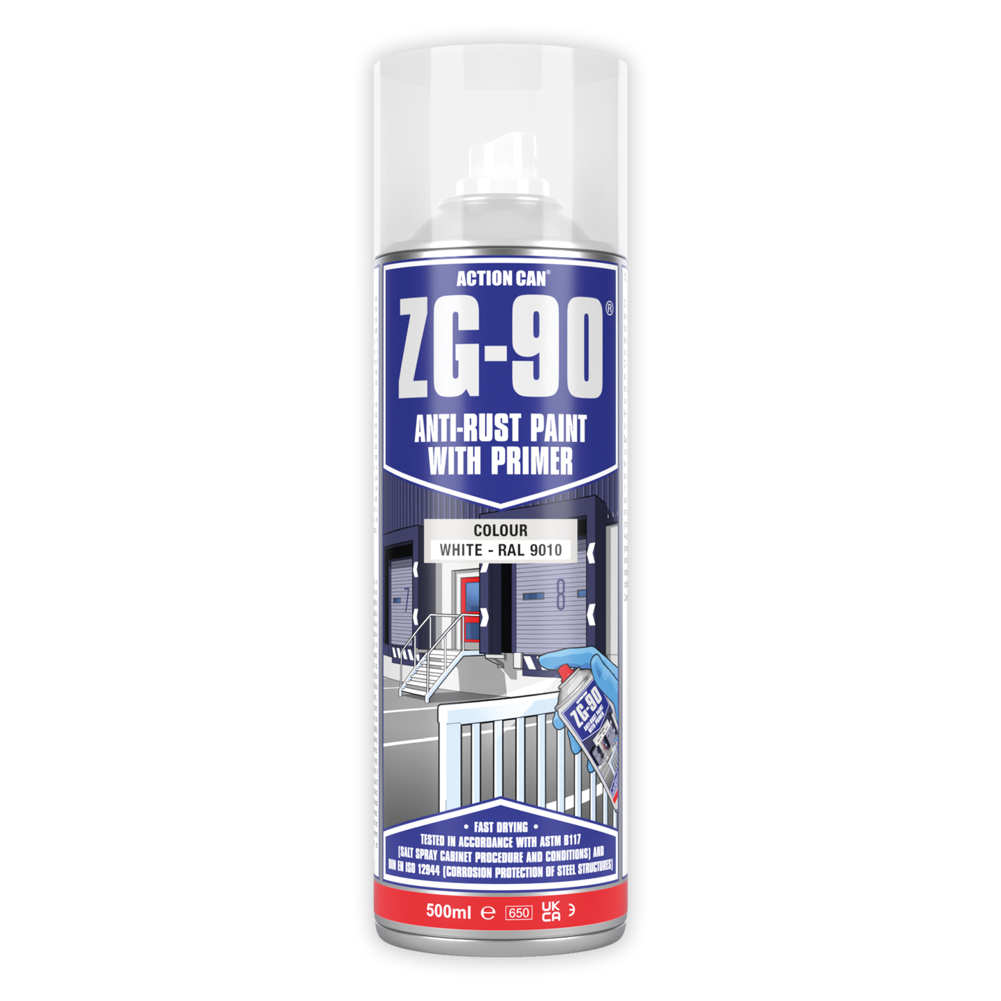 ZG90 Anti-Rust Paint with Primer - White
