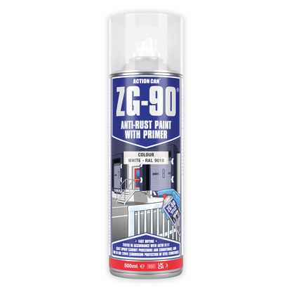 ZG90 Anti-Rust Paint with Primer - White