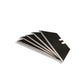 5x Tradegear Online's KDS EVO Black Trapezoid Blades fanned out